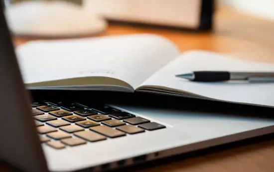 copywriting cahier ordinateur
