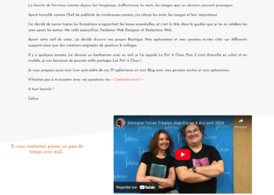 page à propos site ateoz