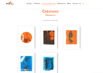 page créations prints eozart.fr