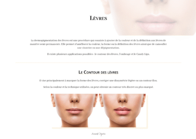 site By Guillaume page lèvres