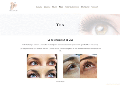 site By Guillaume page yeux